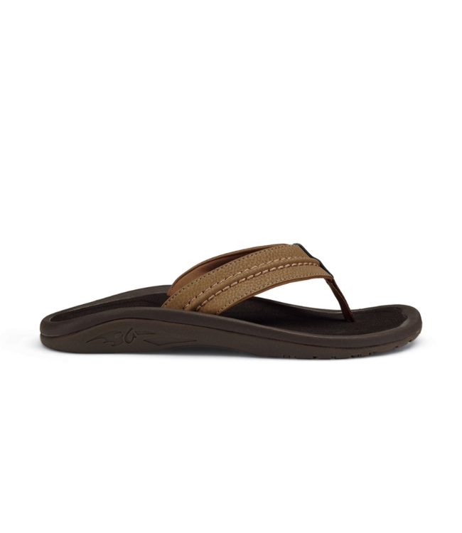 OluKai Hokua Men s Flip Flips Tan Tan Rock Outdoors