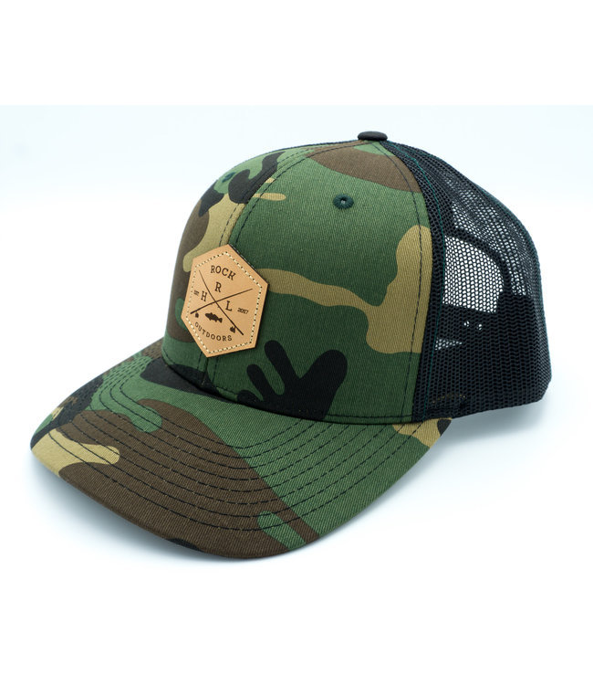 Rock Outdoors Crossed Leather Patch HRL Trucker Hat