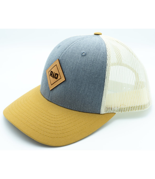 Rock Outdoors Double Diamond RO Leather Patch Low Profile Trucker Hat