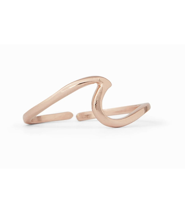 Pura Vida Wave Toe Ring