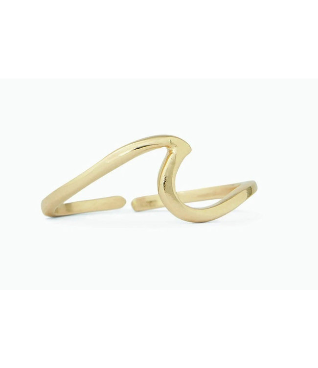 Pura Vida Wave Toe Ring