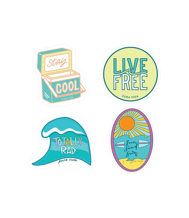 Pura Vida 4 Sticker Sheet