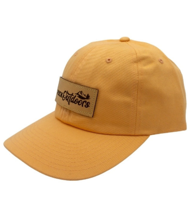 Rock Outdoors Etched Leather Applique Rock Outdoors Logo Unstructured Hat