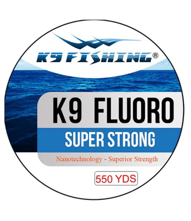 K9 550-20 lb-HV Hi-Vis Yellow Fluoro Line 550 yard spool 20 lb test