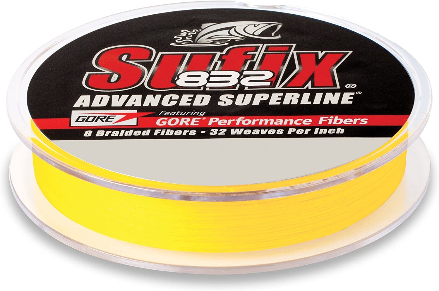 Sufix 832 Superline Braid (Hi-Vis) Yellow - 300 Yards - Rock Outdoors