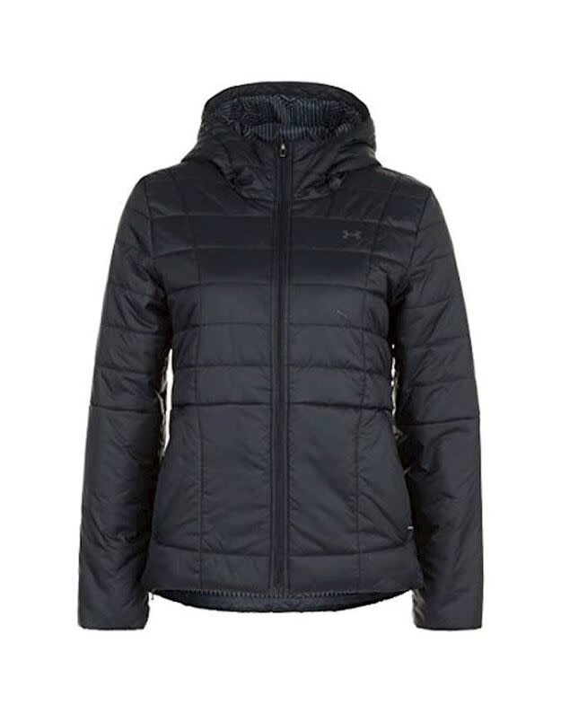 Under Armour Women's Armour Insulated Hooded Jacket Black / Jet Gray ...