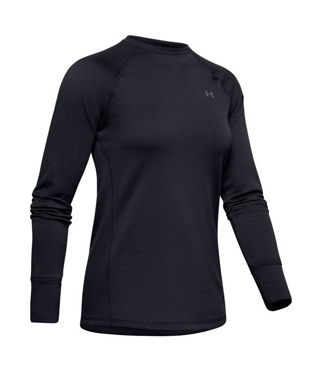 Under Armour Women's Packaged Base 3.0 Crew Black / Pitch Gray