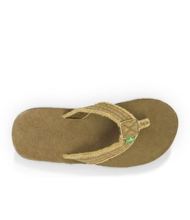 Sanuk Fraid Not Khaki Flip Flops NEW 2020 **FINAL SALE** SIZE 13
