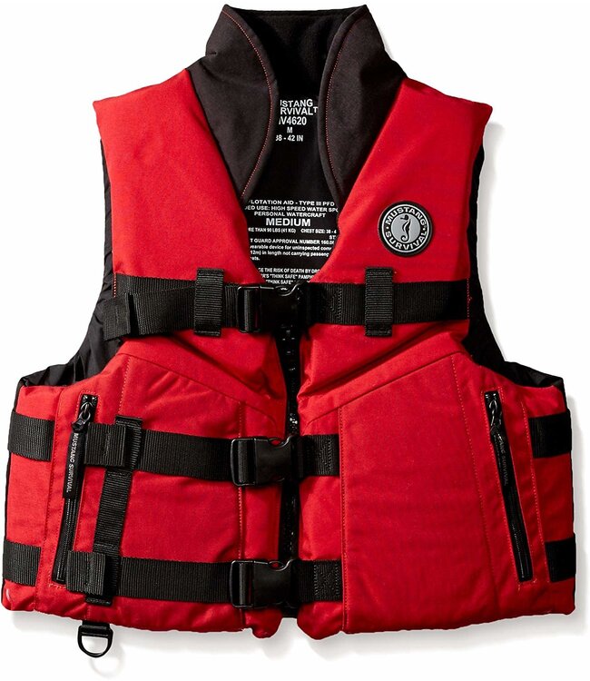 Mustang Survival Mustang Survival Accel 100 Vest Red Black