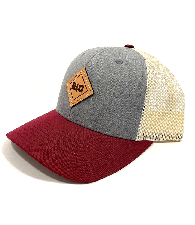 Rock Outdoors Double Diamond RO Leather Patch Low Profile Trucker Hat