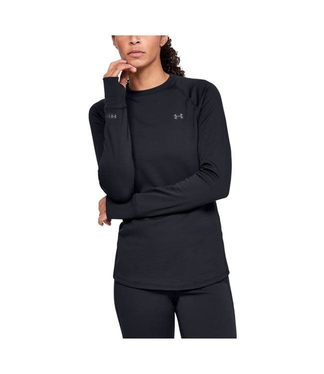 Under Armour Women's Packaged Base 3.0 Crew Black / Pitch Gray
