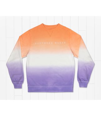 Southern Marsh Southern Marsh Alumni Dip Dye Sweatshirt Wharf Purple & Peach