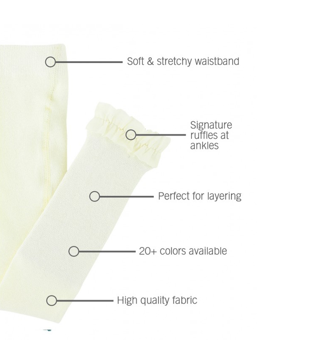 Rufflebutts Solid Footless Ruffle Tights