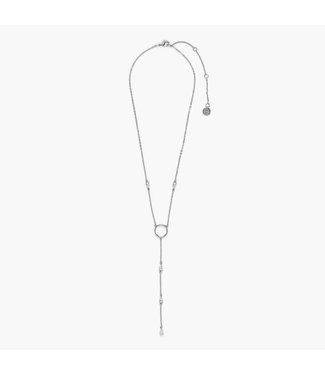 Puravida Puravida Crystal Lariat Choker Silver