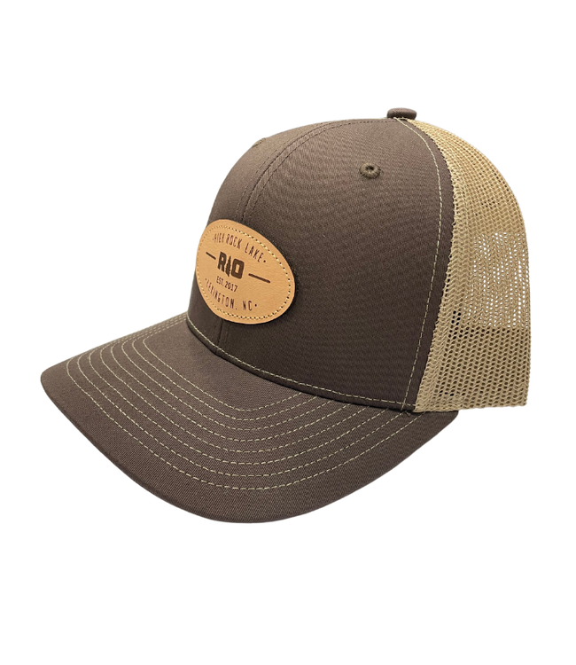 Rock Outdoors RO Oval Leather HRL Patch Mid Profile Trucker