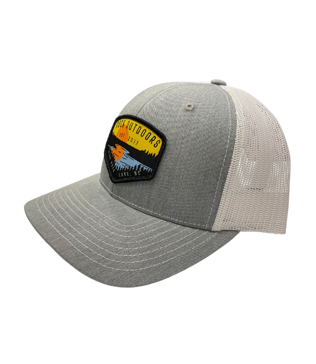 Rock Outdoors Lake Scene HRL Mid Profile Trucker