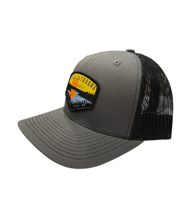 Rock Outdoors Lake Scene HRL Mid Profile Trucker