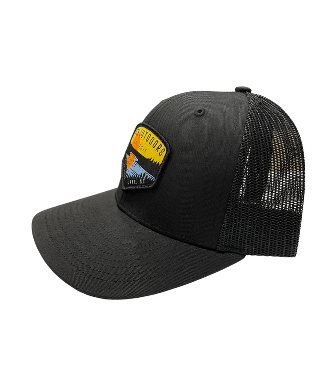 Rock Outdoors Lake Scene HRL Mid Profile Trucker