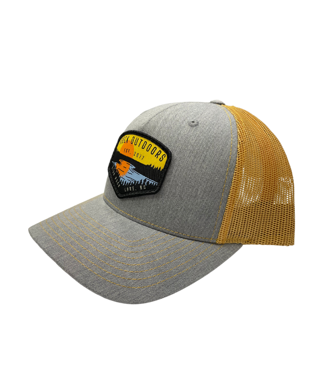 Rock Outdoors Lake Scene HRL Mid Profile Trucker