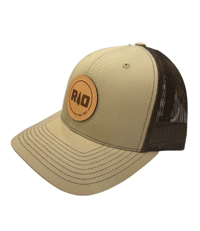 Rock Outdoors RO Round Leather Patch Mid Profile Trucker