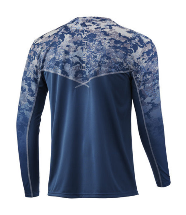 Huk Huk Icon X Tide Change Fade LS Performance Shirt