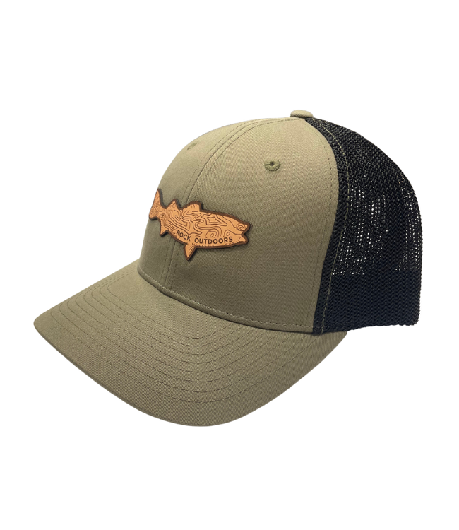 Rock Outdoors Leather Bass Patch Flex Fit Hat