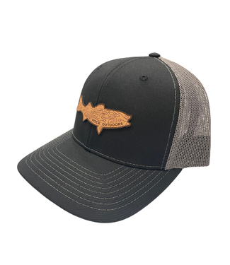 Rock Outdoors Rock Outdoors Leather Bass Patch Trucker Hat  Recycled Fabric
