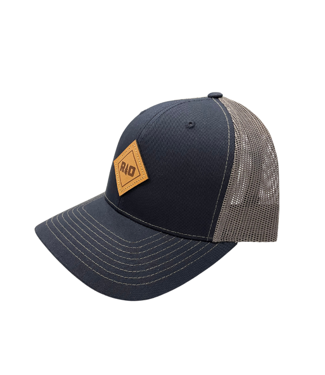 Rock Outdoors Double Diamond RO Leather Patch Mid Profile Trucker Hat