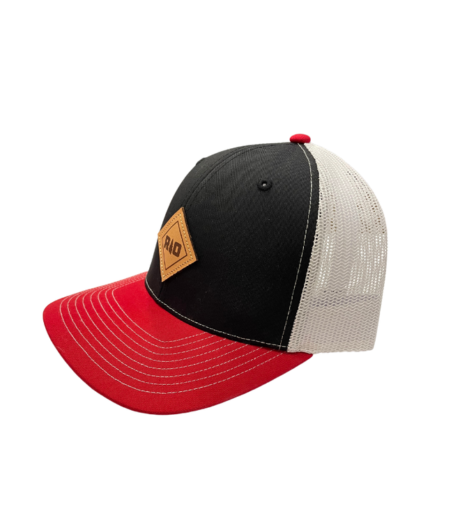 Rock Outdoors Double Diamond RO Leather Patch Mid Profile Trucker Hat