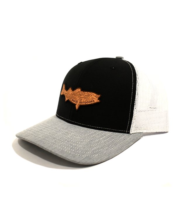Rock Outdoors Leather Bass Patch Trucker Hat
