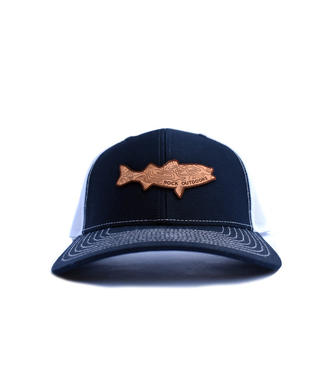 Rock Outdoors Leather Bass Patch Trucker Hat