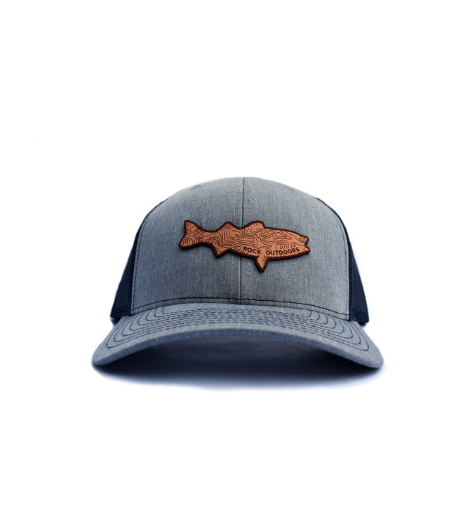 Rock Outdoors Leather Bass Patch Trucker Hat