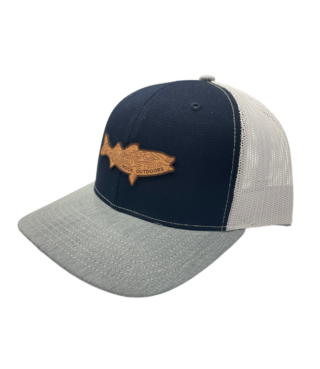 Rock Outdoors Leather Bass Patch Trucker Hat