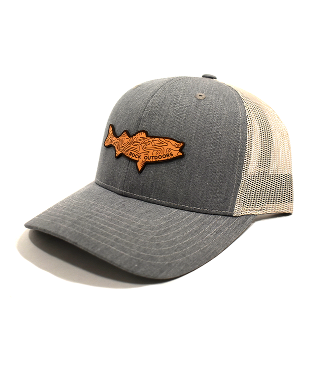 Rock Outdoors Leather Bass Patch Trucker Hat