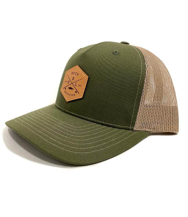 Rock Outdoors Crossed Leather Patch HRL Trucker Hat