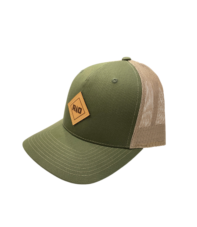 Rock Outdoors Double Diamond RO Leather Patch Mid Profile Trucker Hat