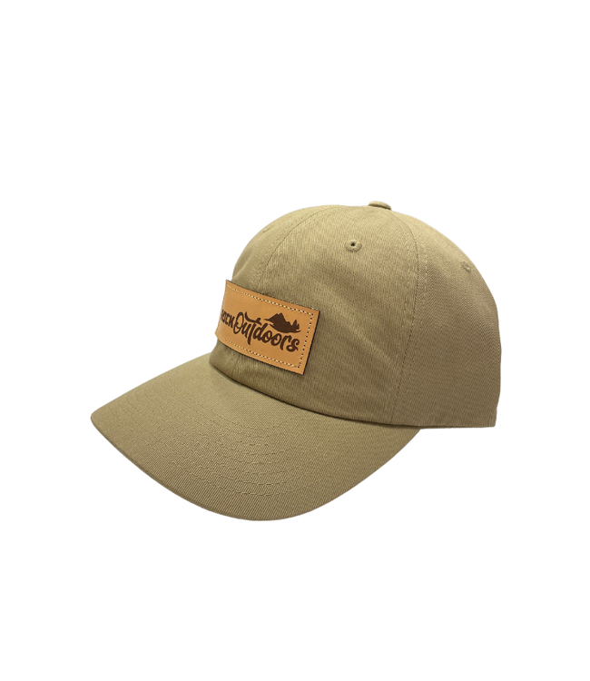 Rock Outdoors Etched Leather Applique Rock Outdoors Logo Unstructured Hat