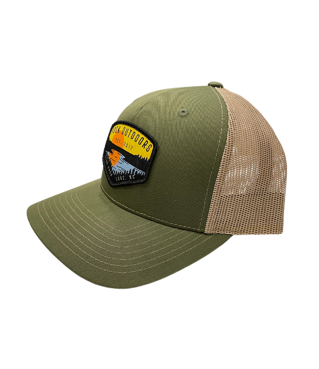 Rock Outdoors Lake Scene HRL Mid Profile Trucker