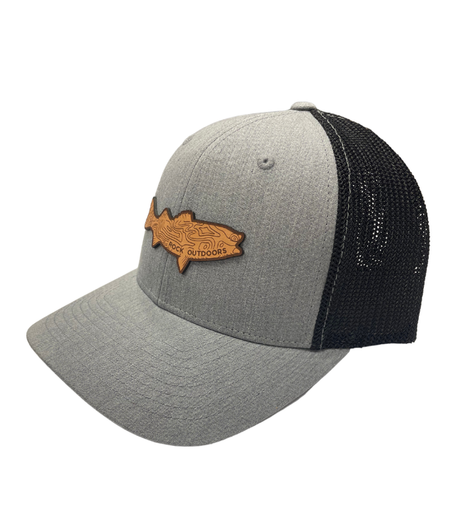 Rock Outdoors Leather Bass Patch Flex Fit Hat