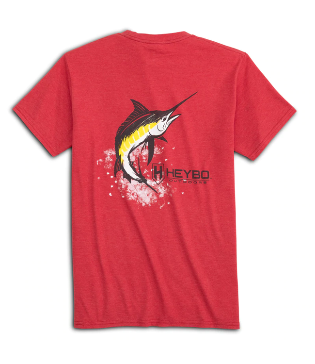 HEYBO Heybo Bob Marlin SS Tee Red Heather