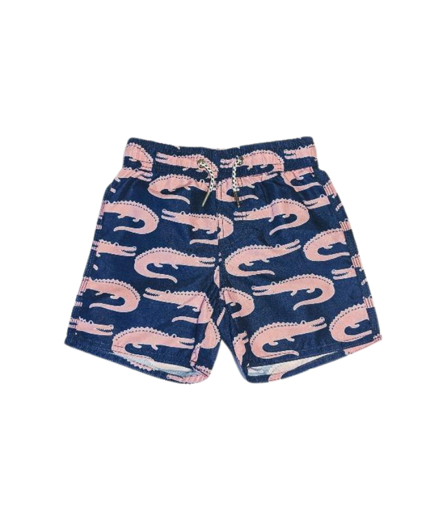Mary Elyse Navy Alligator Trunks **FINAL SALE**
