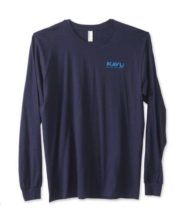 Kavu Klear Above Men's Long Sleeve Tee - Navy **FINAL SALE**