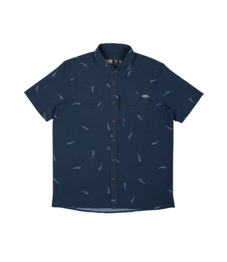 Salty Crew Salty Crew Breezer SS Tech Woven Shirt Navy