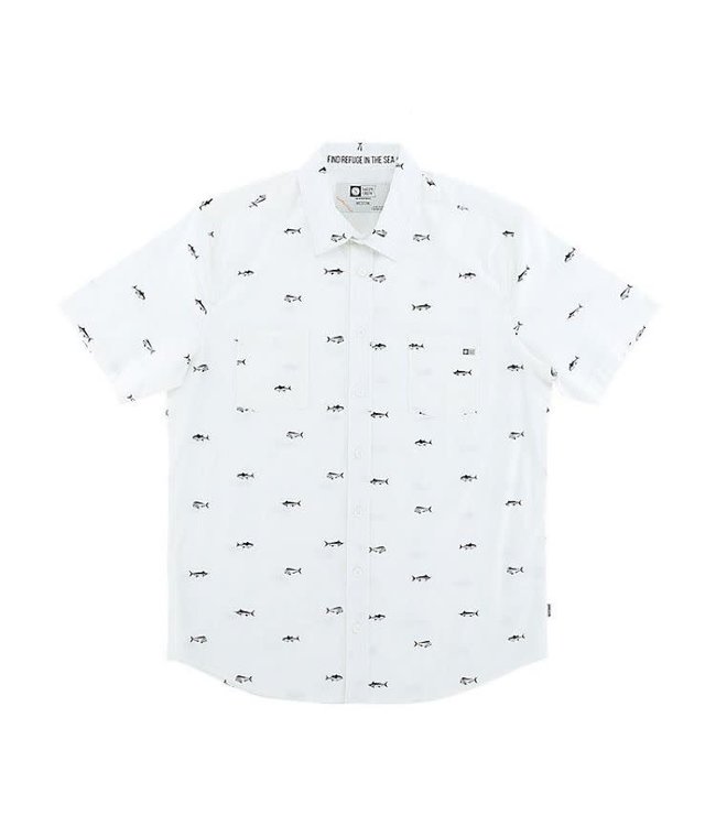 Salty Crew Market SS Woven Shirt White/Blue