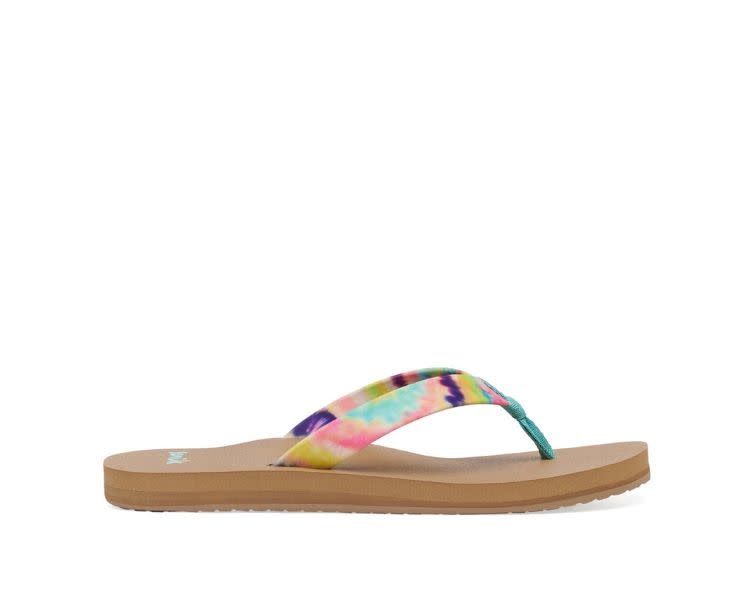 Tie Dye Sanuk Rainbow NWT Grateful Dead Sanuk Yoga Sling Flip Flop - Main Image