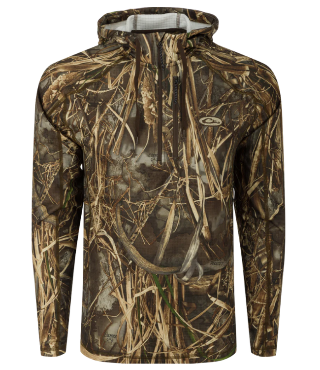Drake Breathelite 1/4 Zip Camo Hoodie