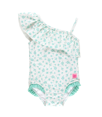 Rufflebutts Rufflebutts Whimsical Charm One ShoulderRuffle One Piece