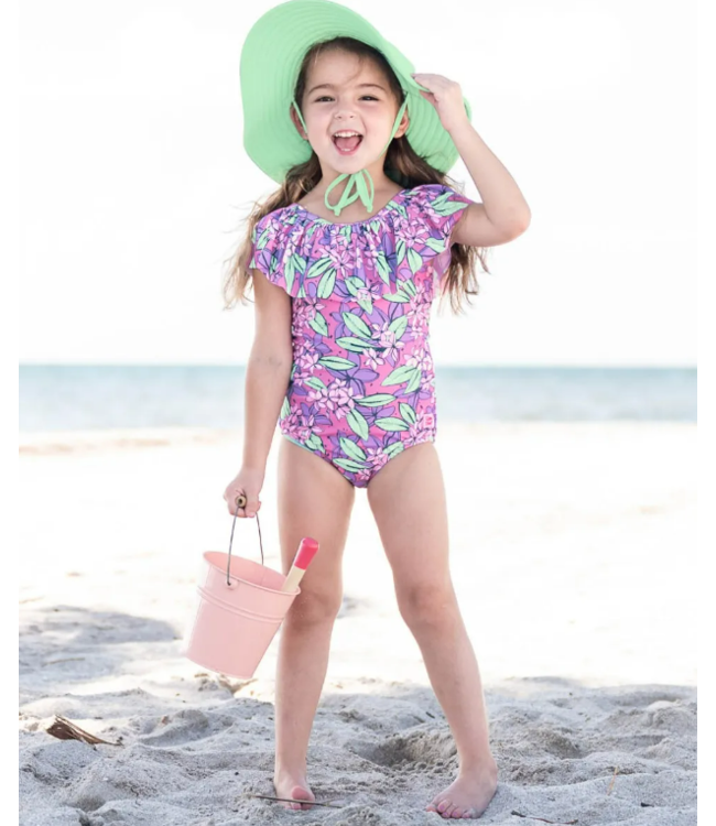 Rufflebutts Violet Valley Ruffle One Piece