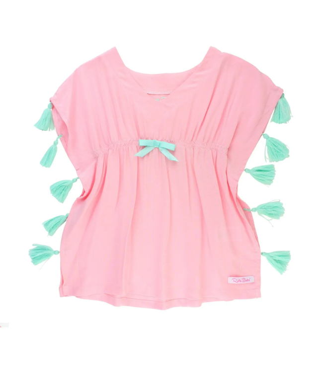 Rufflebutts Tassel Kaftan Cover-Up