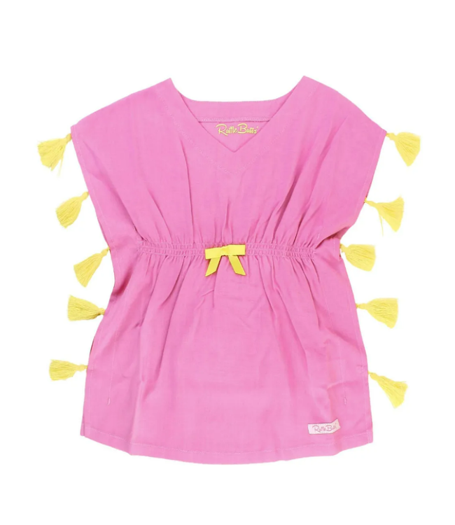 Rufflebutts Tassel Kaftan Cover-Up